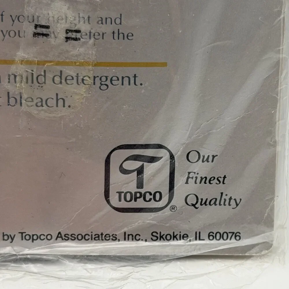 Top Care Pantyhose Vintage Queen Size Gray Reinforced Toe NOS 80s Cotton Shield